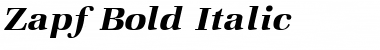 Download Zapf Bold Italic Font