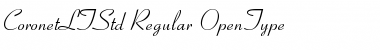 Download Coronet LT Std Regular Font Title Preview