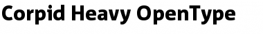 Download Corpid Heavy Font Title Preview
