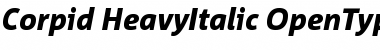 Download Corpid Heavy Italic Font Title Preview