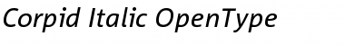 Download Corpid Italic Font Title Preview