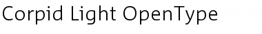 Download Corpid Light Font Title Preview