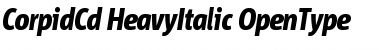 Download Corpid Cd Heavy Italic Font Title Preview