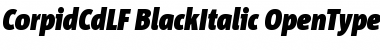 Download Corpid Cd LF Black Italic Font Title Preview