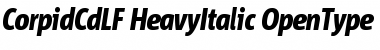 Download Corpid Cd LF Heavy Italic Font Title Preview