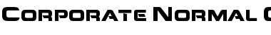 Download Corporate-Normal Regular Font Title Preview