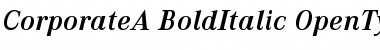 Download Corporate A Bold Italic Font Title Preview