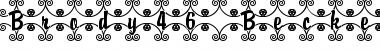 Download Brody46 Becker Regular Font Title Preview
