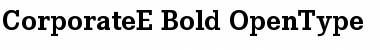 Download Corporate E Bold Font Title Preview