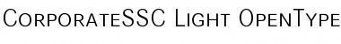 Download CorporateSSC Light Font Title Preview