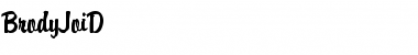 Download BrodyJoiD Regular Font Title Preview
