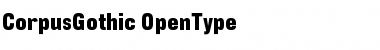 Download CorpusGothic Regular Font Title Preview