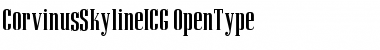Download CorvinusSkylineICG Regular Font Title Preview