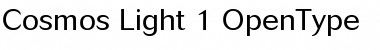 Download Cosmos Light Font Title Preview