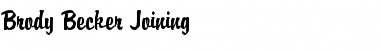 Download Brody Becker Joining Regular Font Title Preview