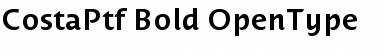 Download Costa Ptf Bold Font Title Preview