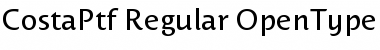 Download Costa Ptf Regular Font Title Preview