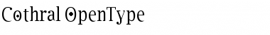 Download Cothral Regular Font Title Preview