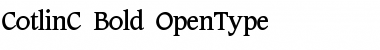 Download CotlinC Bold Font Title Preview