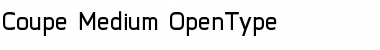 Download Coupe-Medium Regular Font Title Preview