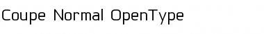 Download Coupe-Normal Regular Font Title Preview