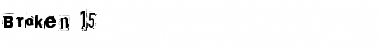 Download Broken 15 (r)ecife Font Title Preview
