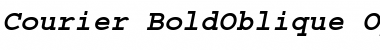 Download Courier Bold Oblique Font