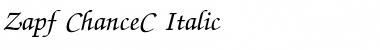 Download Zapf ChanceC Italic Font