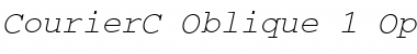 Download CourierC Italic Font Title Preview
