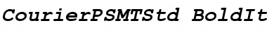 Download Courier PS MT Std Bold Italic Font Title Preview
