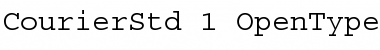 Download Courier Std Medium Font Title Preview