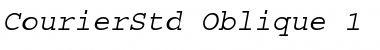 Download Courier Std Medium Oblique Font Title Preview