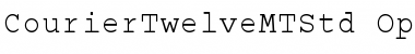 Download Courier Twelve MT Std Regular Font Title Preview