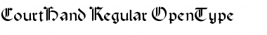 Download CourtHand Regular Font Title Preview
