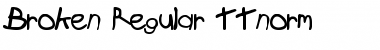 Download Broken Regular Font Title Preview