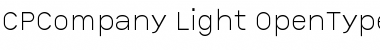 Download CPCompany Light Font Title Preview