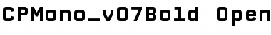 Download CPMono_v07 Bold Font Title Preview