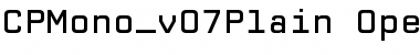 Download CPMono_v07 Plain Font Title Preview