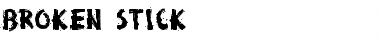 Download Broken Stick Normal Font Title Preview