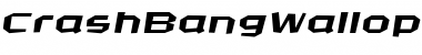 Download CrashBangWallop Light Italic Font Title Preview