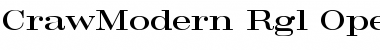 Download CrawModern-Rgl Regular Font Title Preview