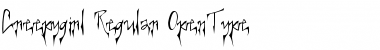 Download Creepygirl Regular Font Title Preview