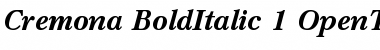Download Cremona Bold Italic Font