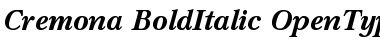 Download Cremona Bold Italic Font