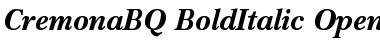 Download Cremona BQ Regular Font Title Preview