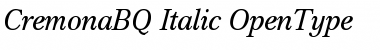 Download Cremona BQ Regular Font Title Preview