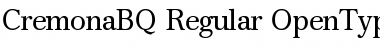 Download Cremona BQ Regular Font Title Preview