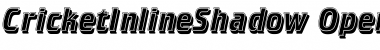 Download CricketInlineShadow Regular Font Title Preview