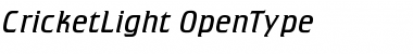 Download CricketLight Regular Font Title Preview