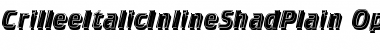 Download Crillee Italic Inline Shad Plain Font Title Preview